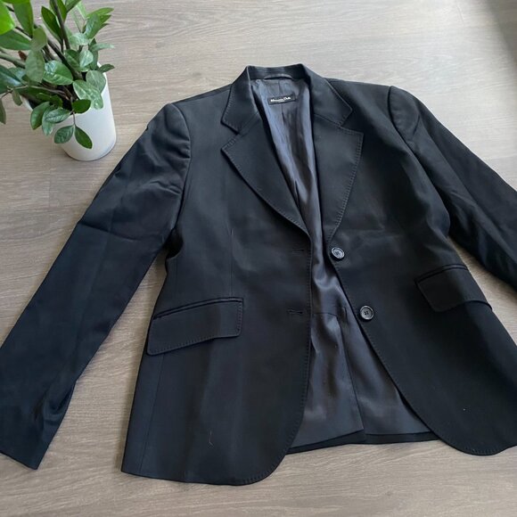 Massimo Dutti Black Blazer with Pockets - Picture 7 of 11
